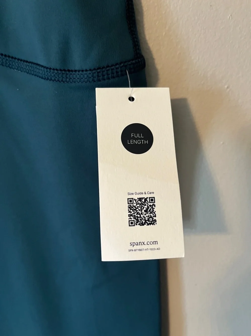 New! SPANX Booty Boost Full Length Leggings in Crystal Teal Size 1X NWT - Picture 3 of 13